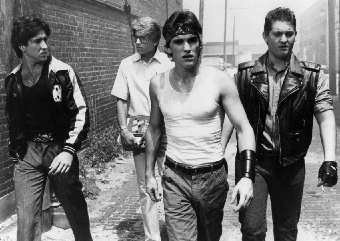 Nicolas Cage, Vincent Spano, Matt Dillon and Chris Penn from "Rumble ...
