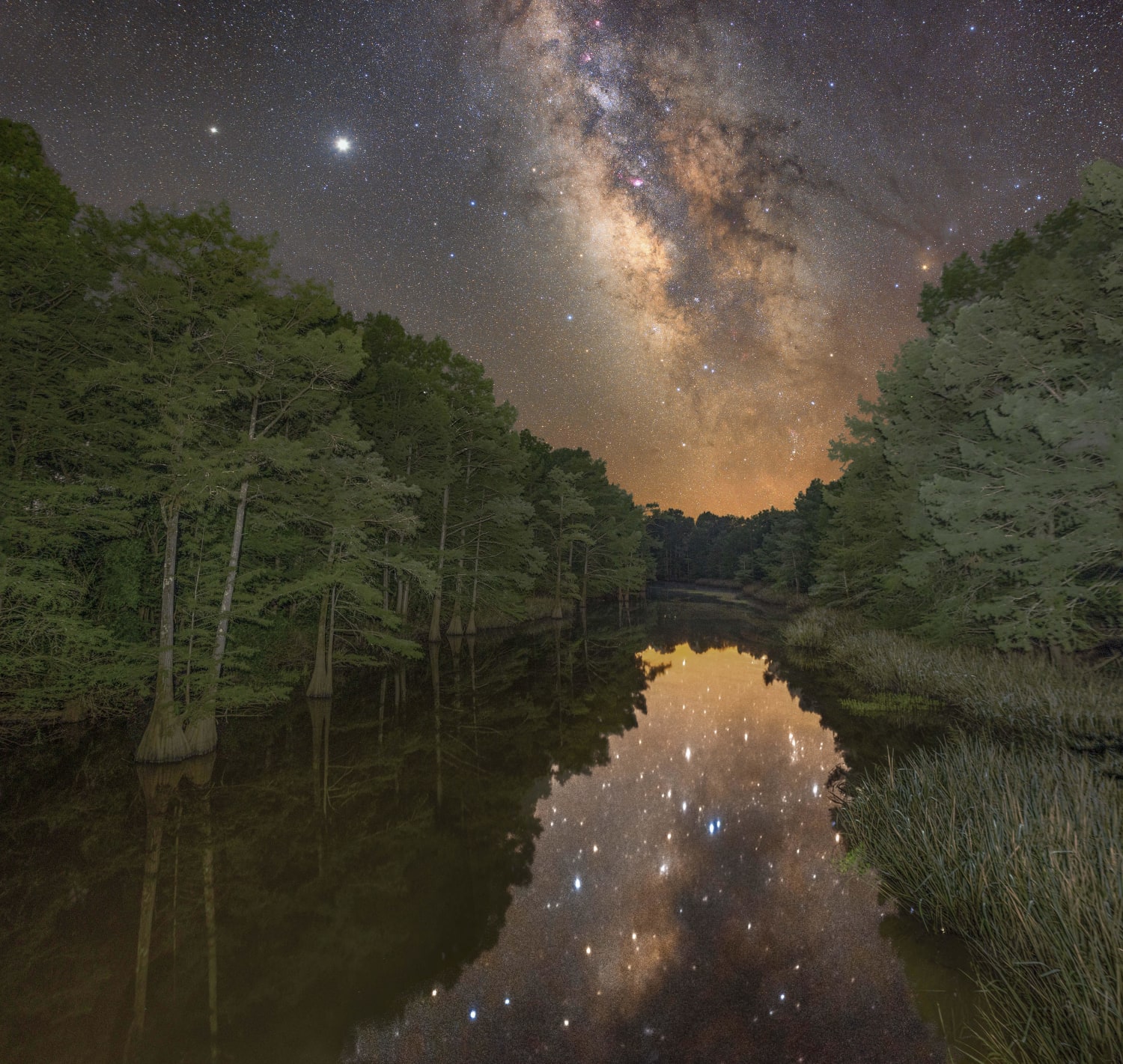 Galactic Bayou - Milky Way over Natchitoches, Louisiana