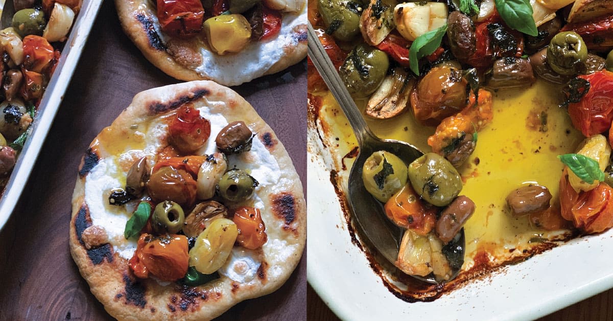 Roasted Tomato & Olives Appetizer
