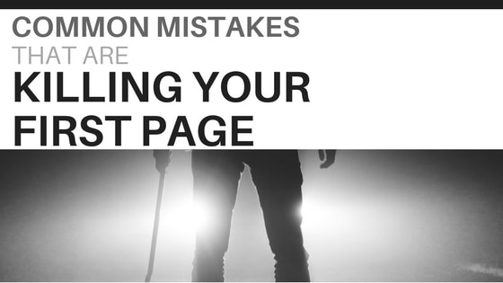 Most Common First Page Mistakes - The Manuscript Shredder