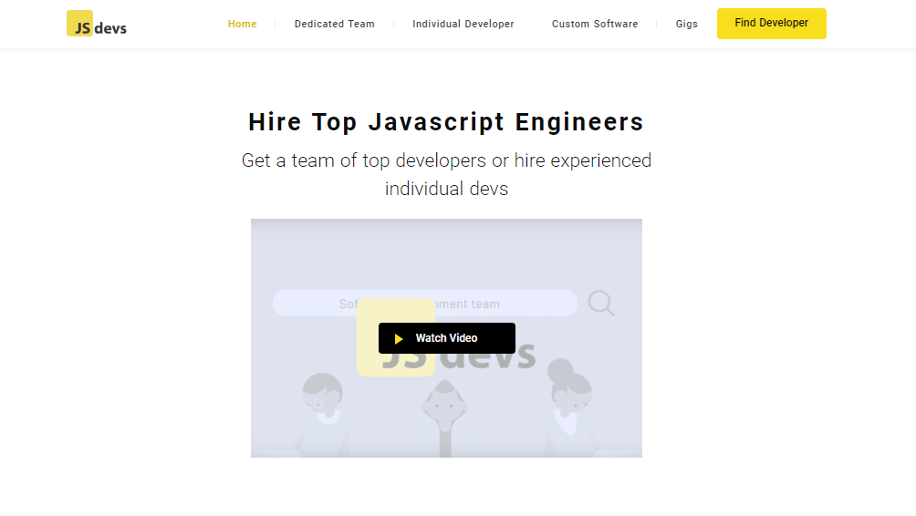 JSdevs: Hire top JavaScript Engineers