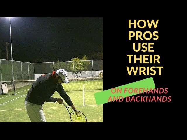 How pros adjust the wist on forehand and backhand-Hit from low to high