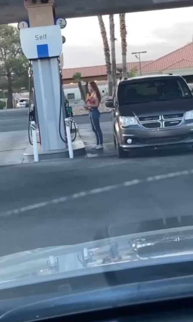 Don't be stupid while you trying to pump gas... this one is special!