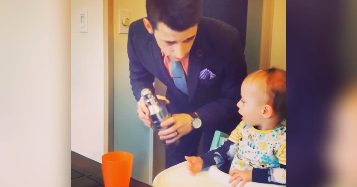 Hilarious Viral Videos Show Dad Giving His Toddler a 5-Star Dining Service