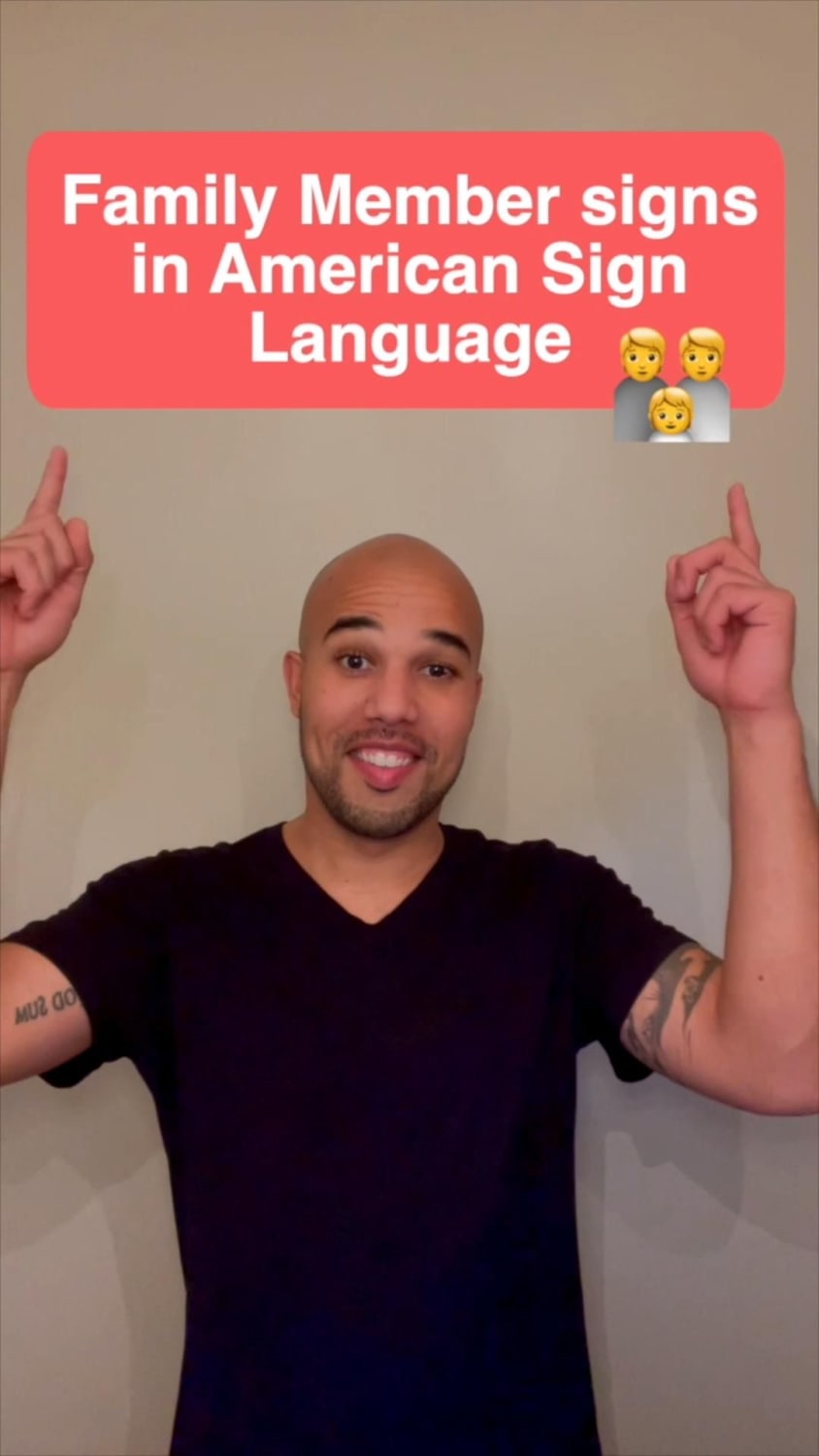 Family Member signs in American Sign Language - Part 1