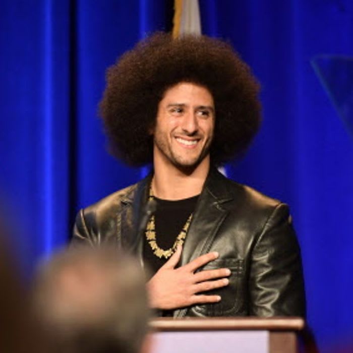 Colin Kaepernick files application to trademark image of his face and hair
