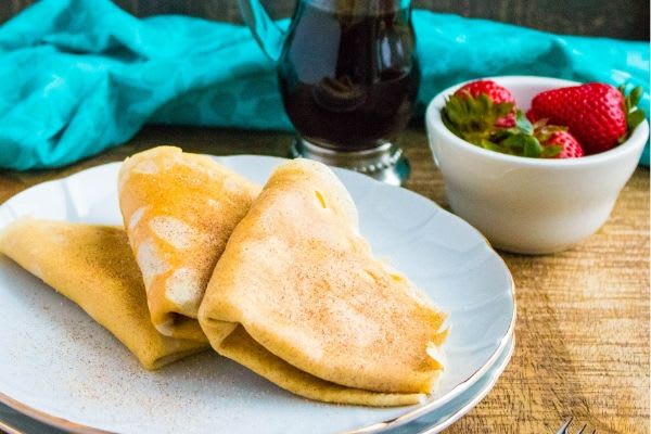 Snickerdoodle Crepes inspired by our favorite cookie recipe!