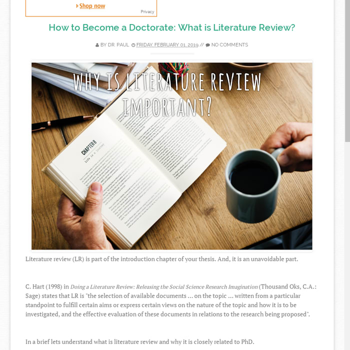 How to Become a Doctorate: What is Literature Review? ~ Spices n Secrets