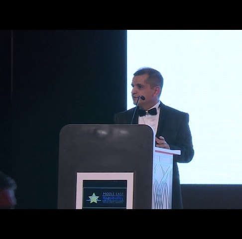 Raj Bhatt opening speech at the 4th Middle East Hospitality Excellence Awards 2018