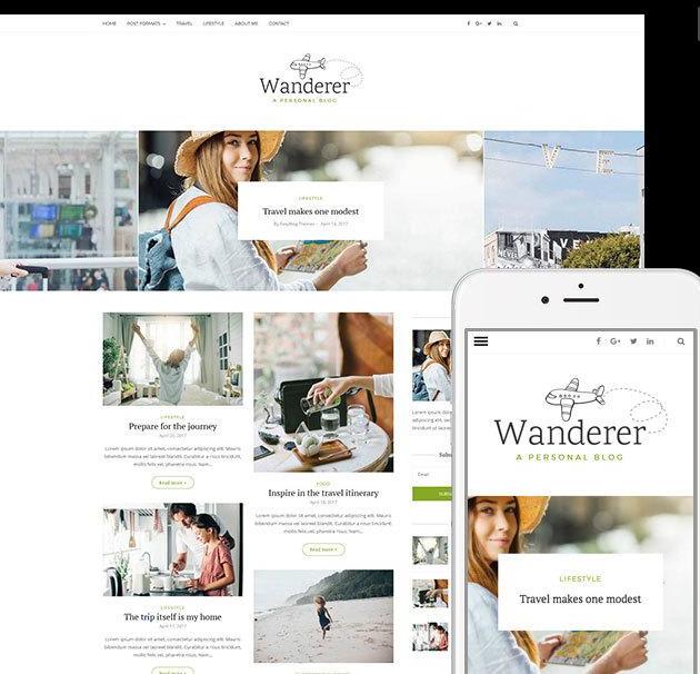 Wanderer - Travel WordPress blog theme