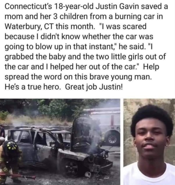 Justin Gavin is a hero!