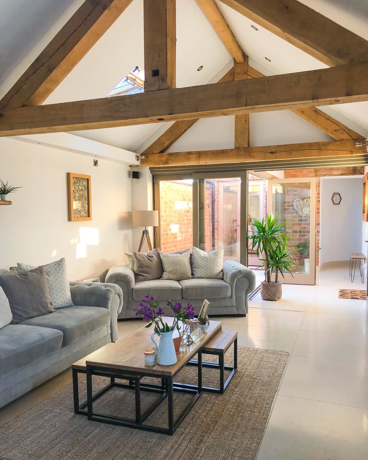 Main living area of our converted cow barn. Staffordshire, UK