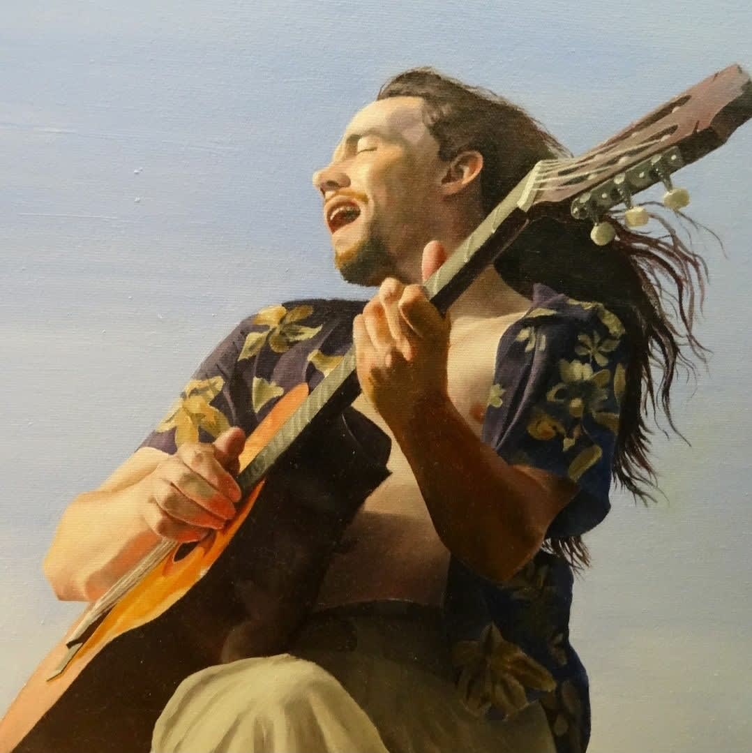 Homme heureux, Penelope Vanasse, oil on canvas,, 2020