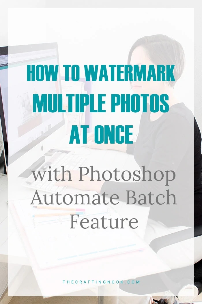 How to Add Watermark to Multiple Photos at Once with Photoshop Automate Batch