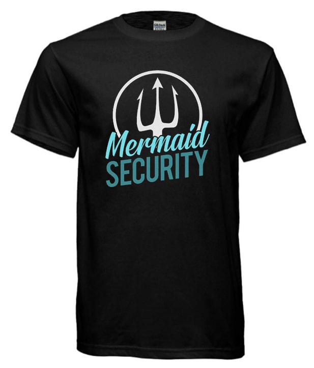 Mermaid Security cool T-shirt