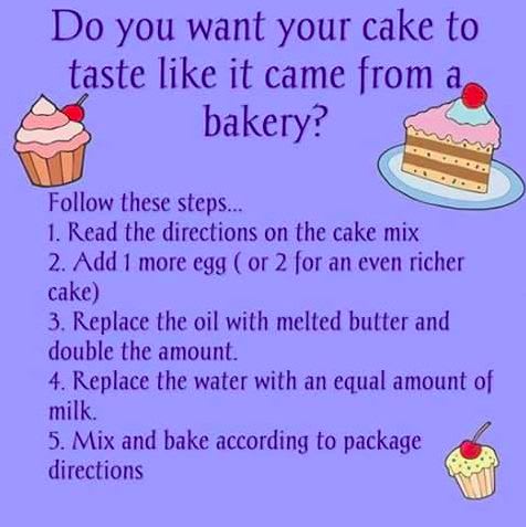 How To Make A Cake Taste Like A Bakery Cake!