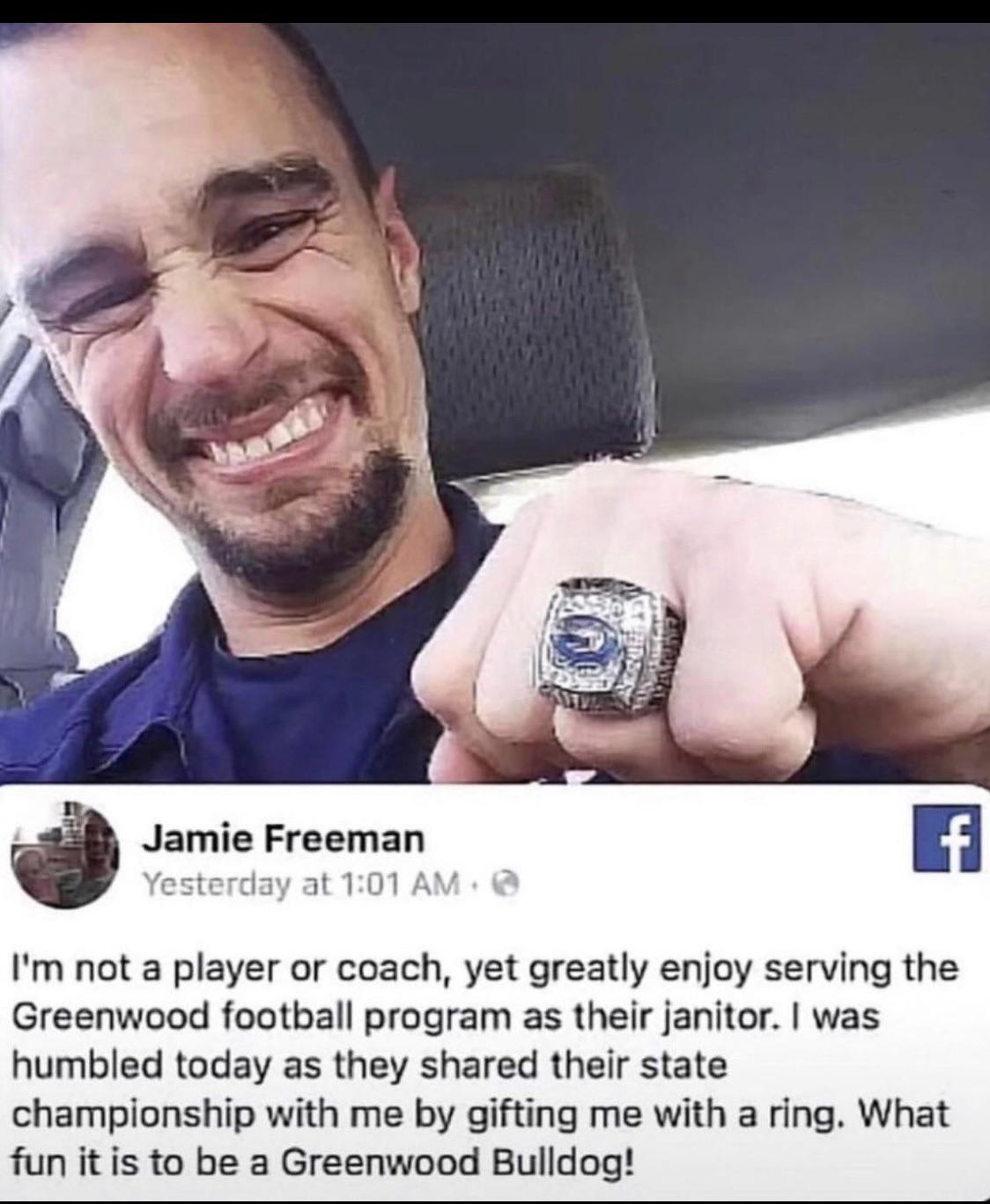Even the Janitor got a ring!