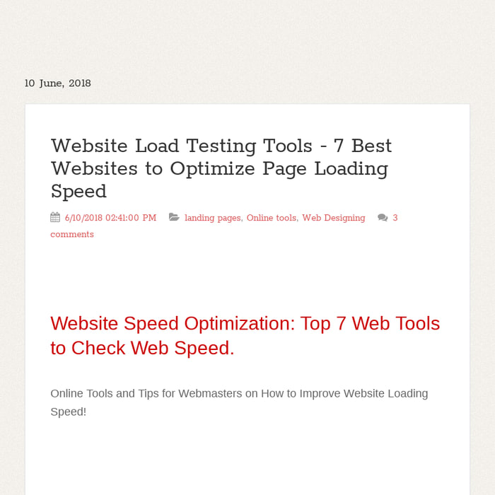 Website Load Testing Tools - 7 Best Websites to Optimize Page Loading Speed