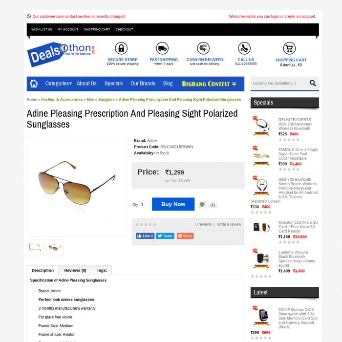 Adine Pleasing Prescription And Pleasing Sight Polarized Sunglasses