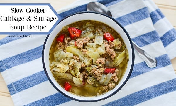 Slow Cooker Cabbage and Sausage Soup Recipe
