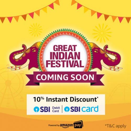 Amazon Great Indian Festival Sale 2019 - Discount, Dates, best deals, offers and more
