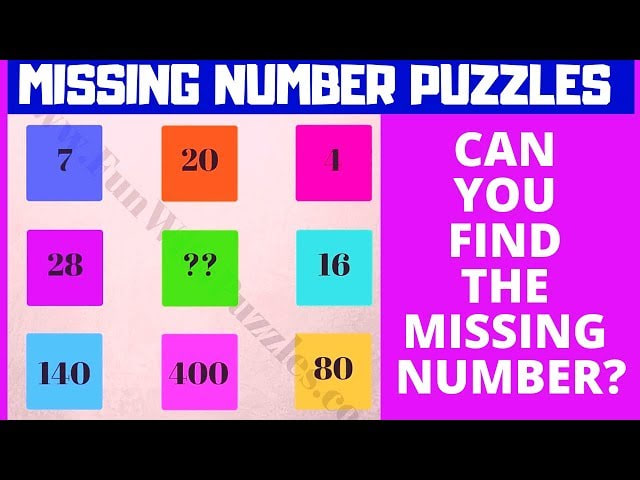 MISSING NUMBER #PUZZLES WITH ANSWERS