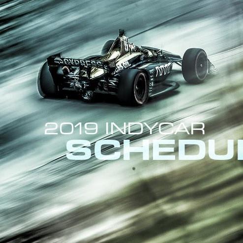 2019 IndyCar official calendar.