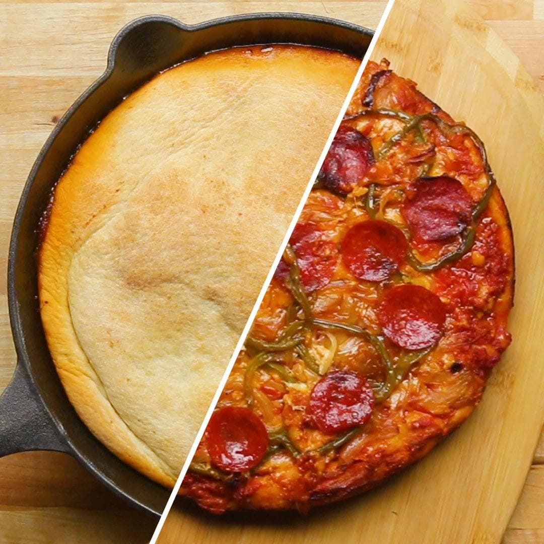 Upside Down Deep Dish Pizza
