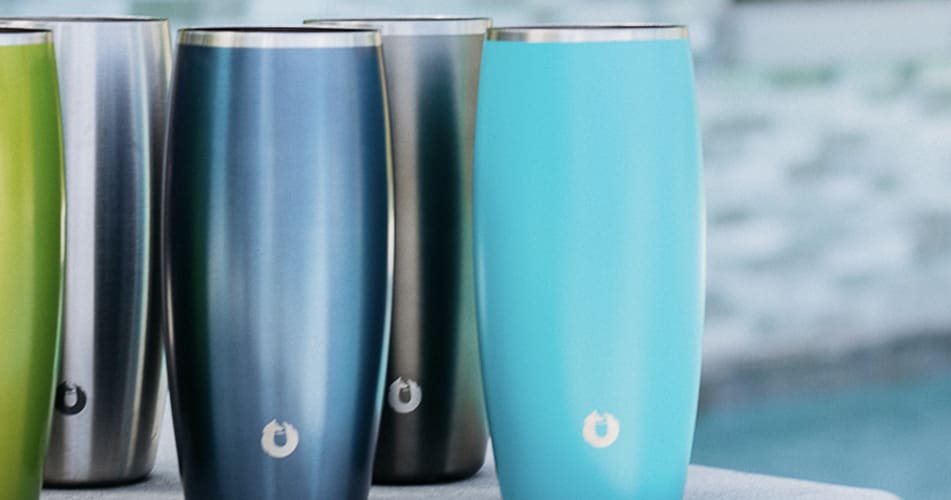 This Stainless Steel Beer Glass will keep your drink at the perfect temperature with zero condensation.