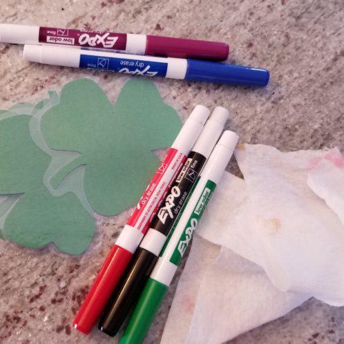 DIY Dry-Erase Shamrocks & 6 Ways to Use Them (free printable)