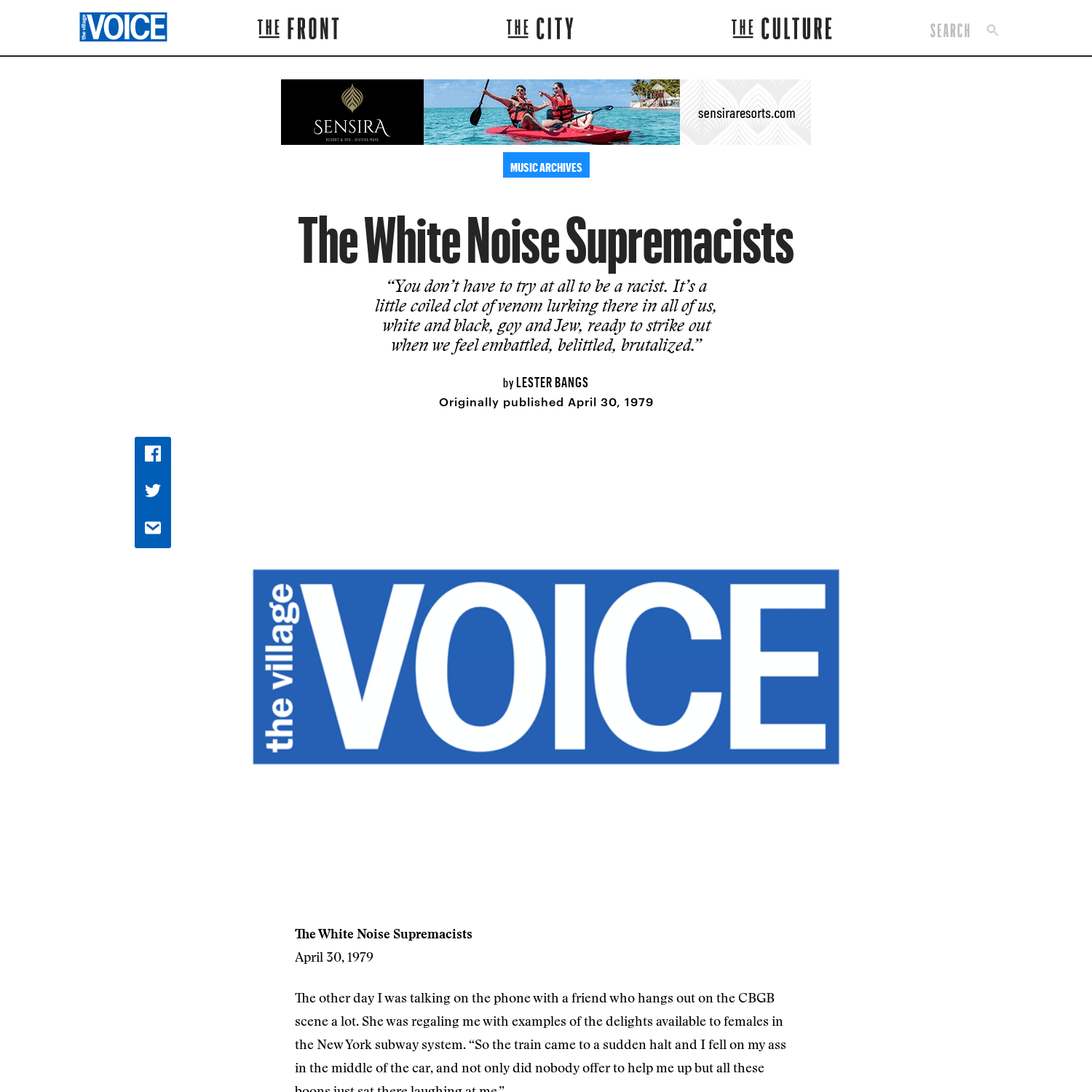 The White Noise Supremacists