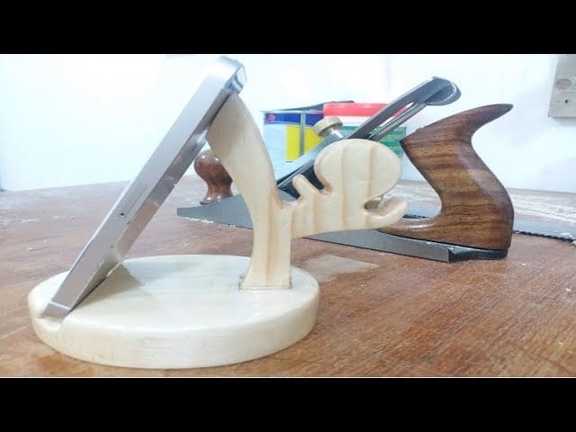 Make Your Mobile Phone Holder With Wood How To Make Arts