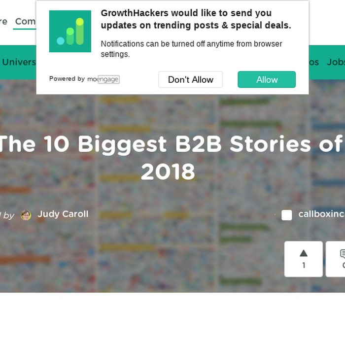 The 10 Biggest B2B Stories of 2018