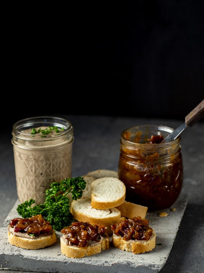 Chicken Liver Mousse with Bacon Jam