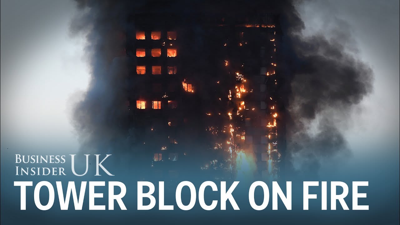 Firefighters in London are tackling a huge fire at a 24 storey tower block