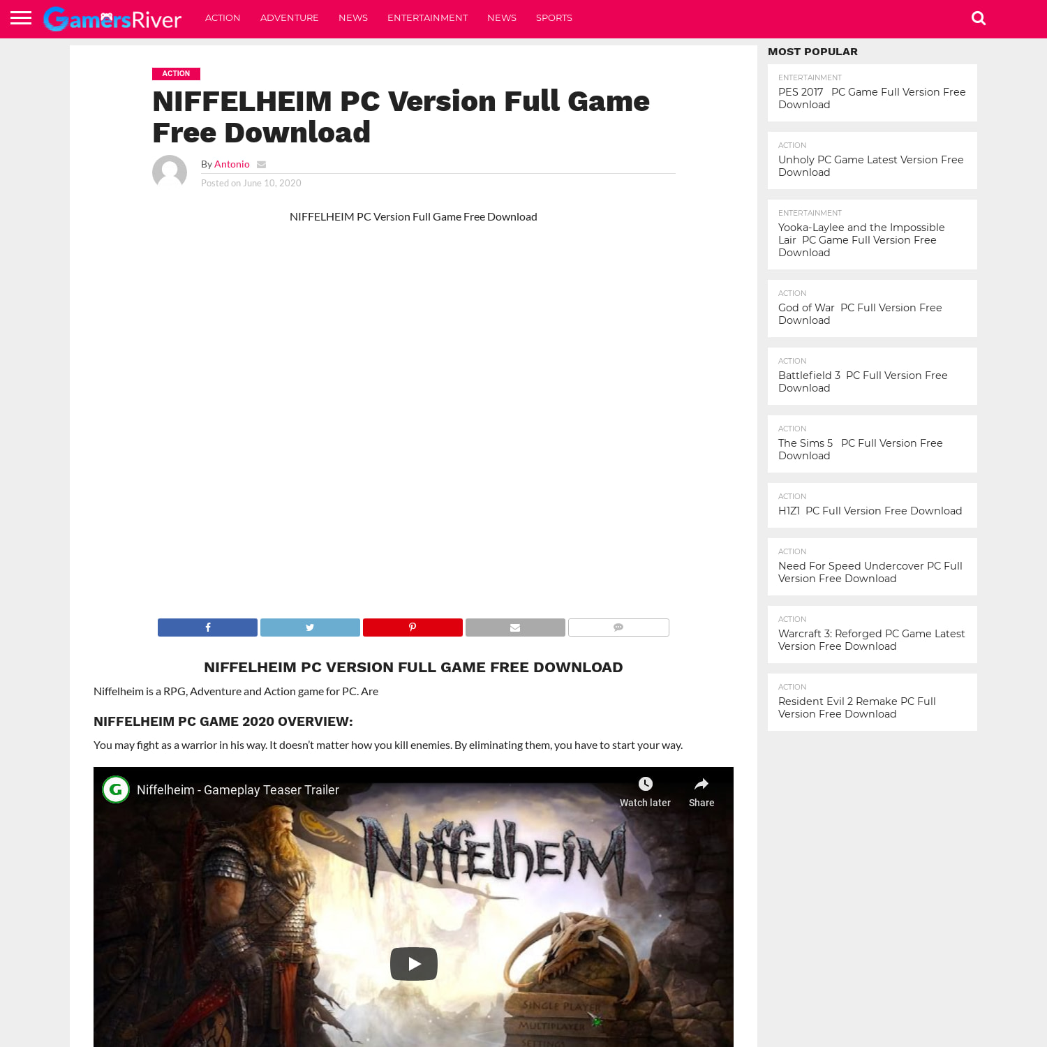 NIFFELHEIM PC Version Full Game Free Download