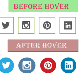 Add Beautiful Social Media Buttons To Your Blog [Pure CSS] [Hover Effect]
