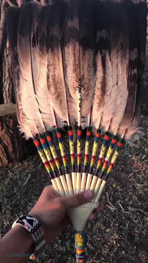 Native American (Diné/ Navajo) Golden Eagle fan