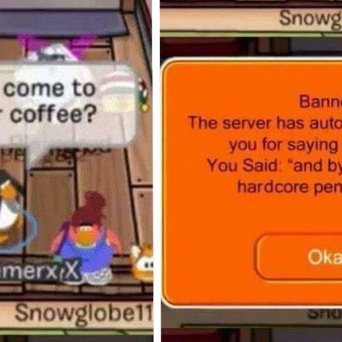 12 Hilarious Club Penguin Bans That'll Give You Happy Feet