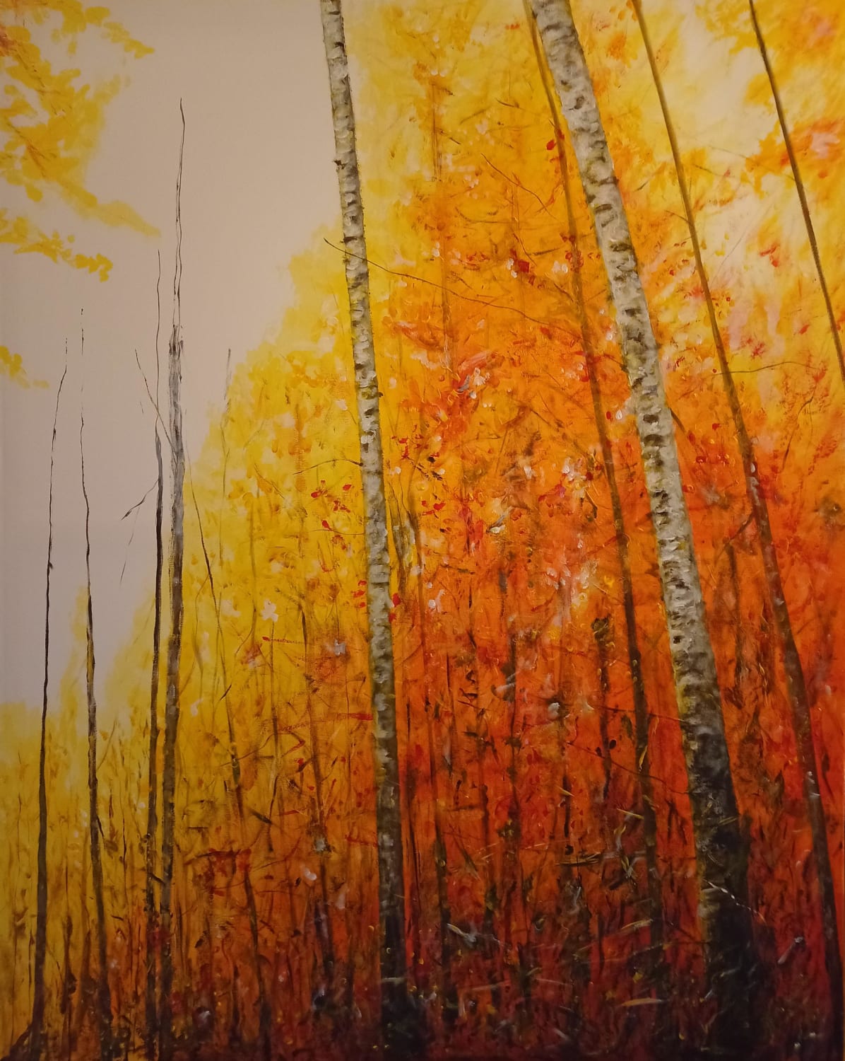 Acrylic painting by me cm). Autumn is coming...