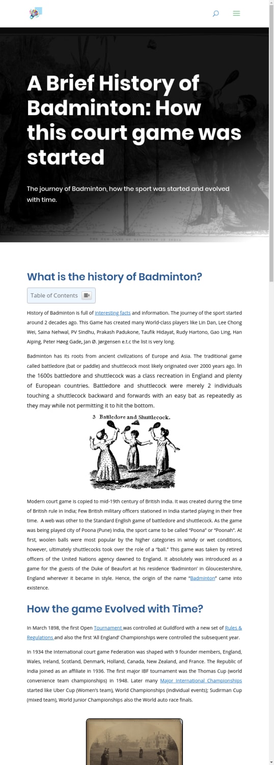 History of Badminton: How this Court game invented