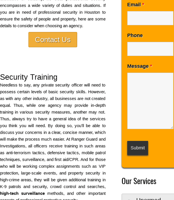Professional Security for Events, Executives, and More in Houston