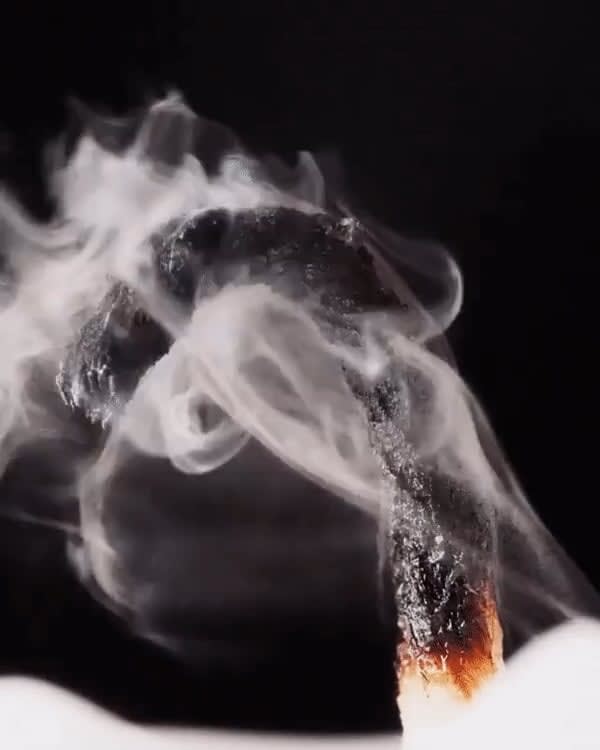 Smoke is Unburned Particles of Carbon Released when the Hydrocarbon chain of Candle Wax Breaks Down