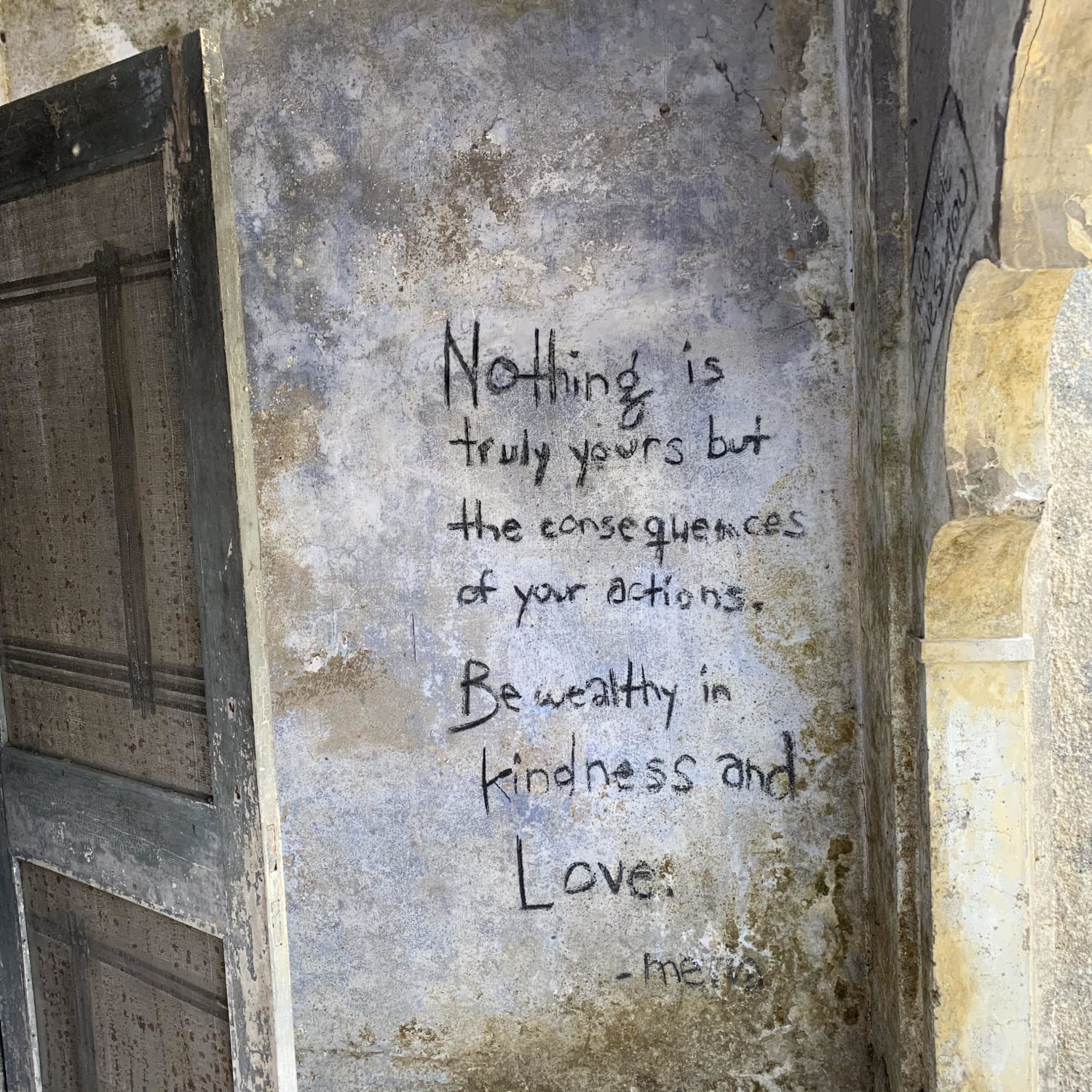 ITAP : A quote on an abandoned building | Rishikesh,India