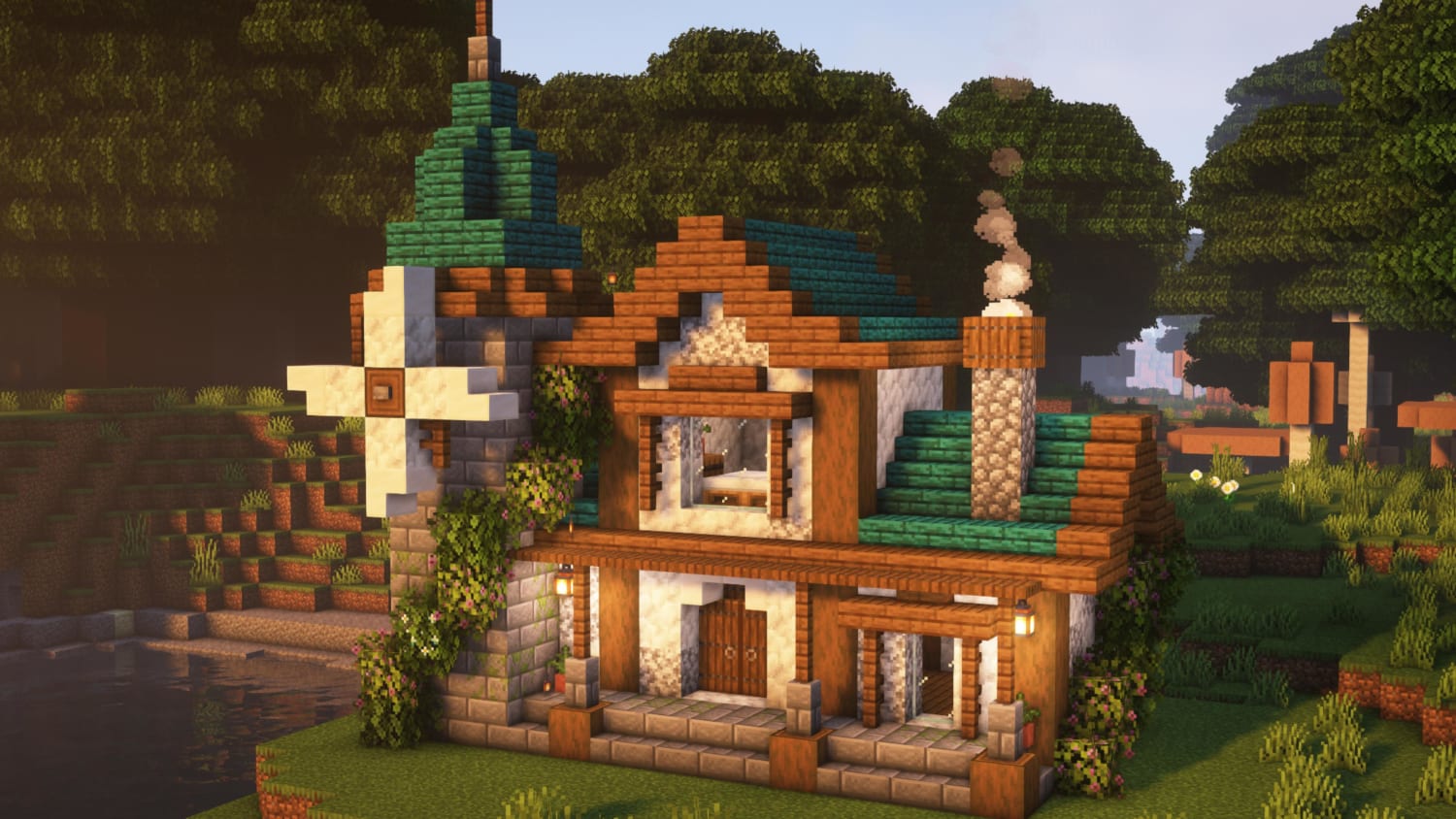 Built this windmill house