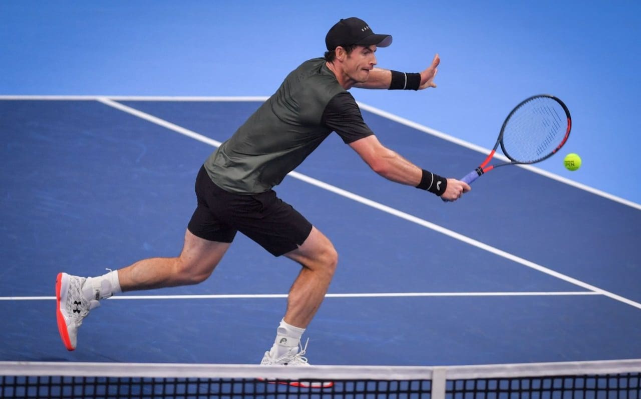 Andy Murray has a laugh in reaching European Open semi-final