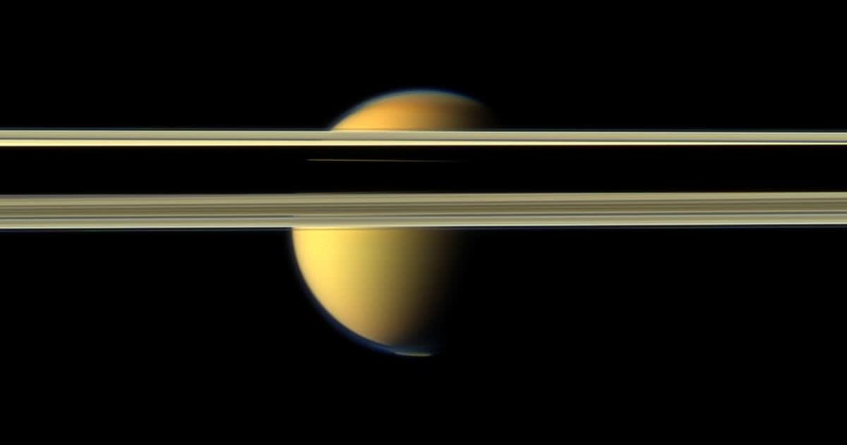 Titan is drifting away from Saturn 100 times faster than predicted