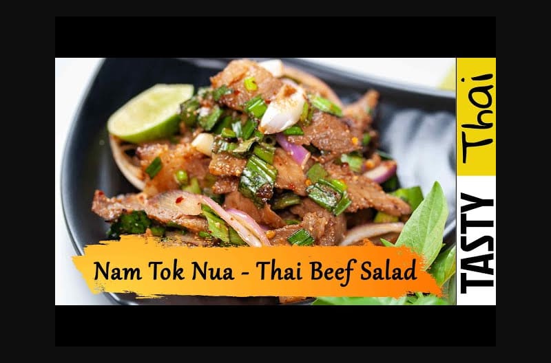 Easy & Authentic Thai Beef Salad Recipe or Nam Tok Nua (Quick & Unique Thai Salad)