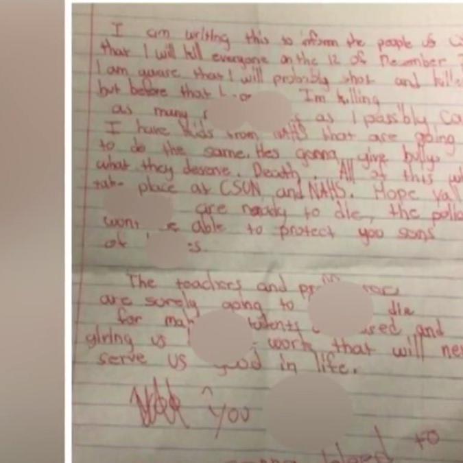 California college investigating after second note threatening a mass shooting is found