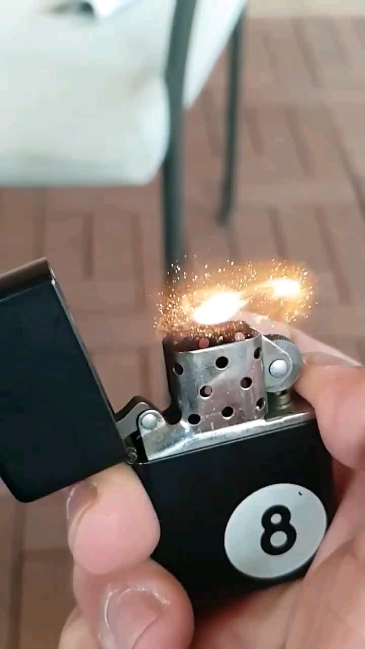 Slow Motion of Lighting a Lighter.